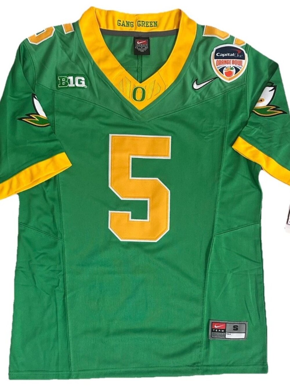Dante Moore Oregon Ducks Orange Bowl Stitched Football Jersey